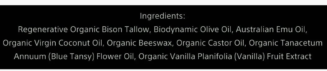 Bison Tallow Balm - Earth, Whipped & Sky - 94 ml - Newtraceuticals