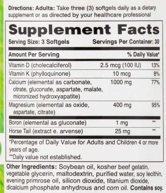 Calcium en magnesium met D3 & K2 – 90 softgels - Newtraceuticals