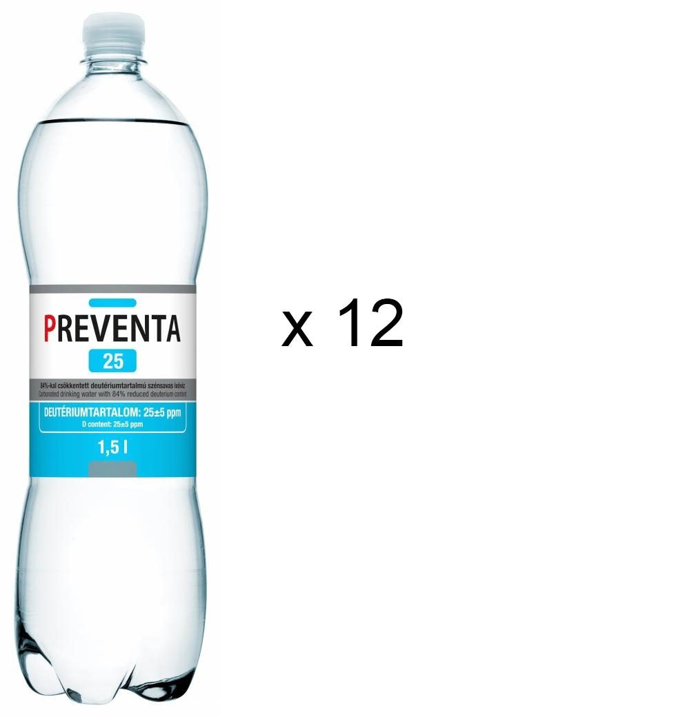 Deuterium - depleted water - Preventa® 25 - Koolzuurvrij (12x) - Newtraceuticals