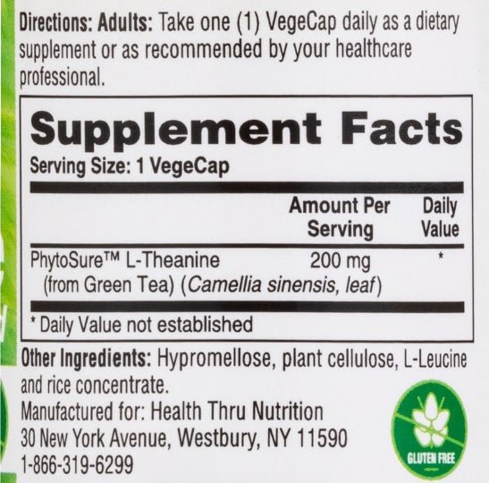 L - Theanine (PhytoSure™) – 60 capsules - Newtraceuticals