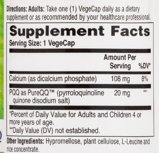PQQ (PureQQ™) – 30 capsules - Newtraceuticals