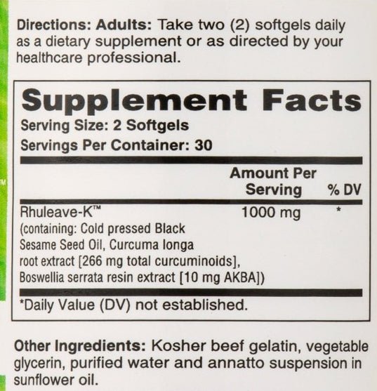 Rhuleave - K™ snelwerkende kruidenformule – 60 softgels - Newtraceuticals