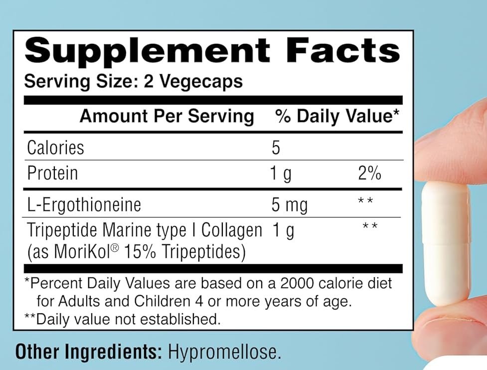 Skineu™ Collageen Tripeptiden + EGT L - Ergothioneine – 60 capsules - Newtraceuticals