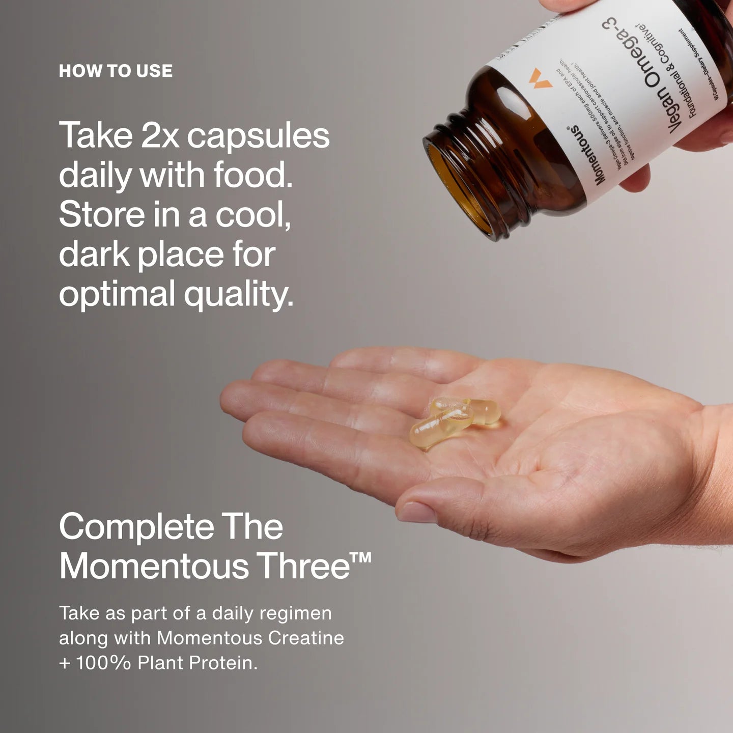 Vegan Omega - 3 - 60 capsules - Newtraceuticals