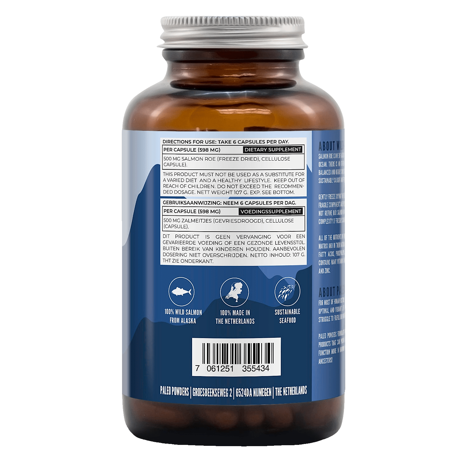 Wilde Zalmeitjes - 180 capsules - Newtraceuticals