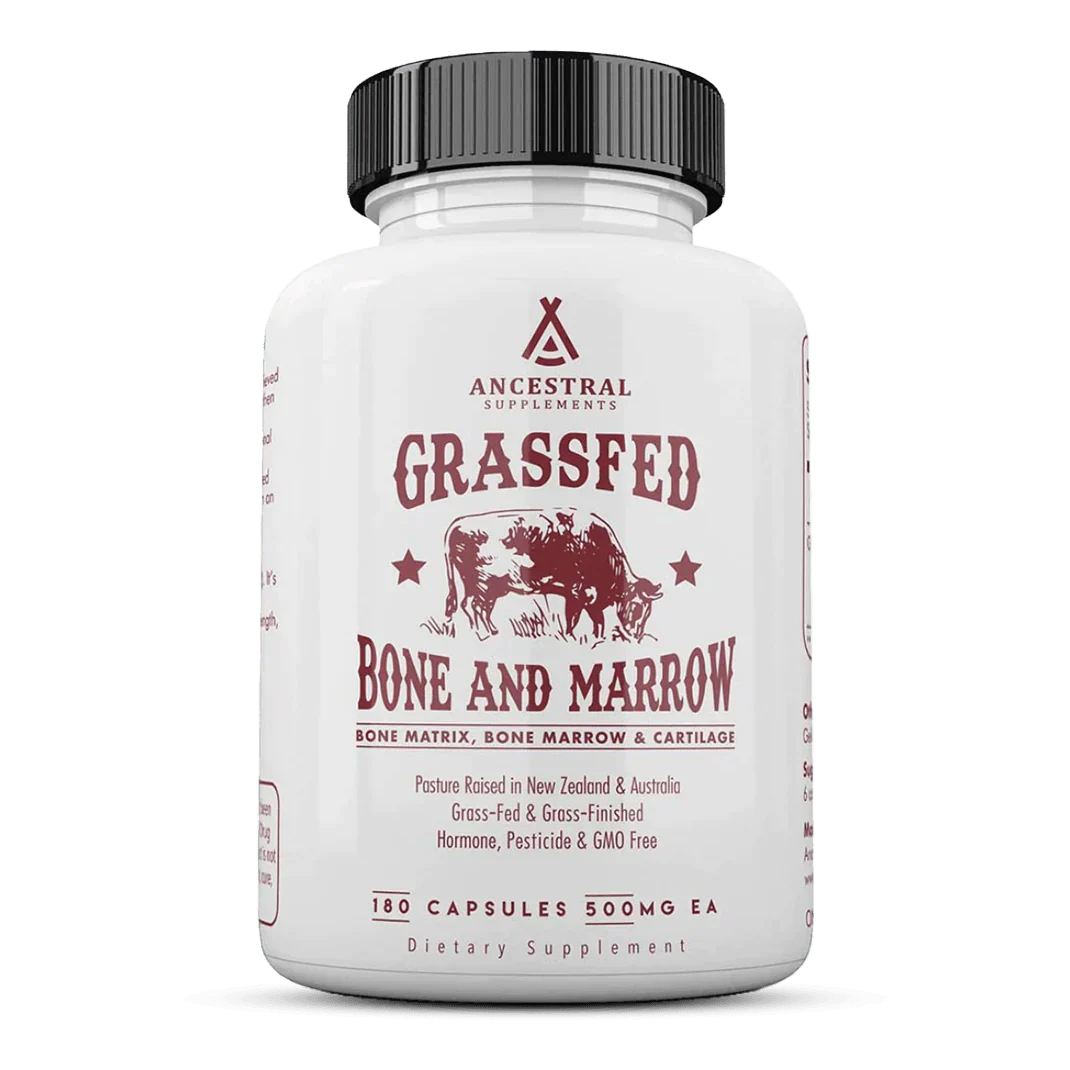 GrassFed Beef Bone &amp; Marrow - 180 Capsules 