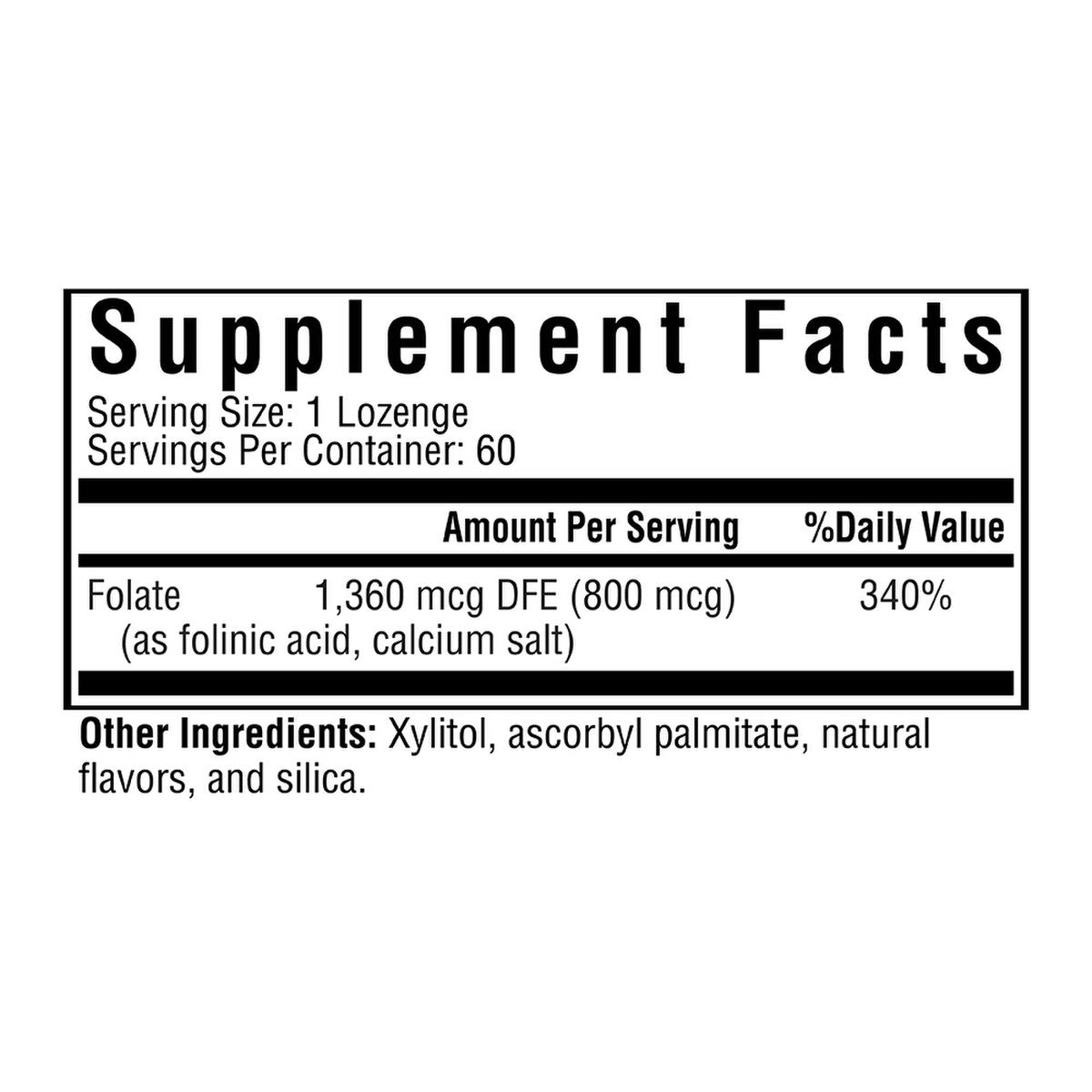 Folinezuur - 60 zuigtabletten