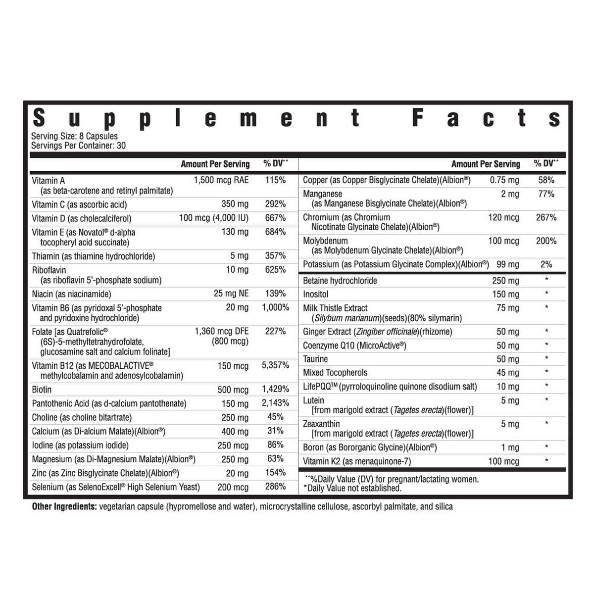 Optimal Prenatal - 240 capsules