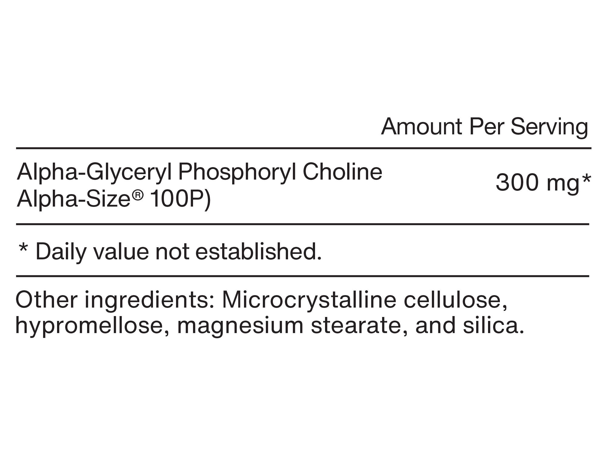 Alpha GPC - 60 capsules - Newtraceuticals