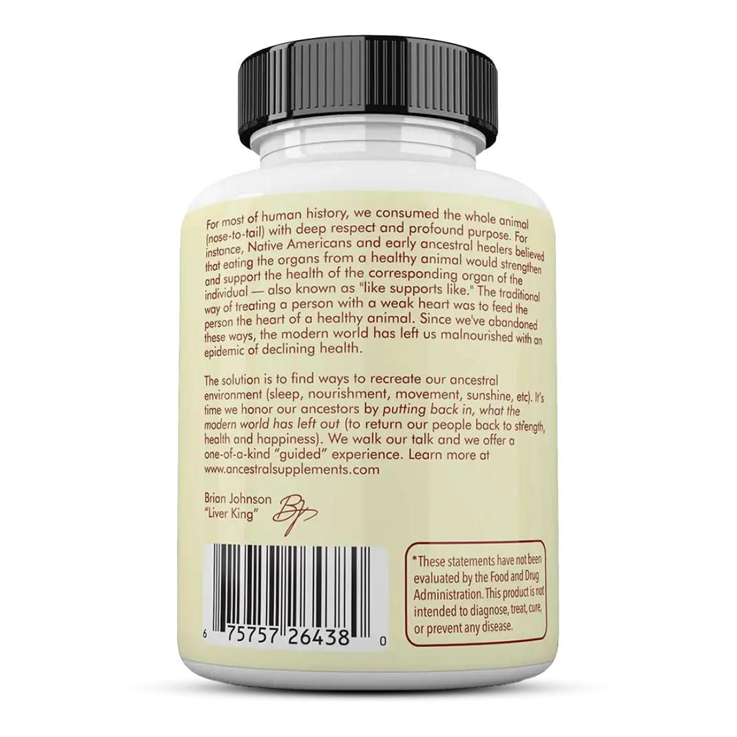 Grassfed Beef Adrenal - 180 Capsules