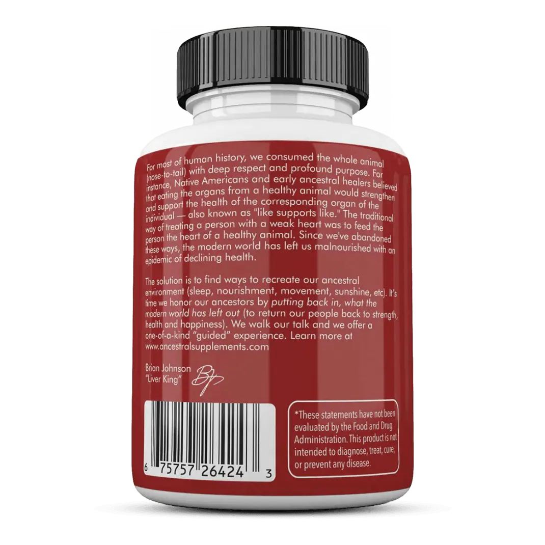 Grassfed Beef Heart - 180 capsules