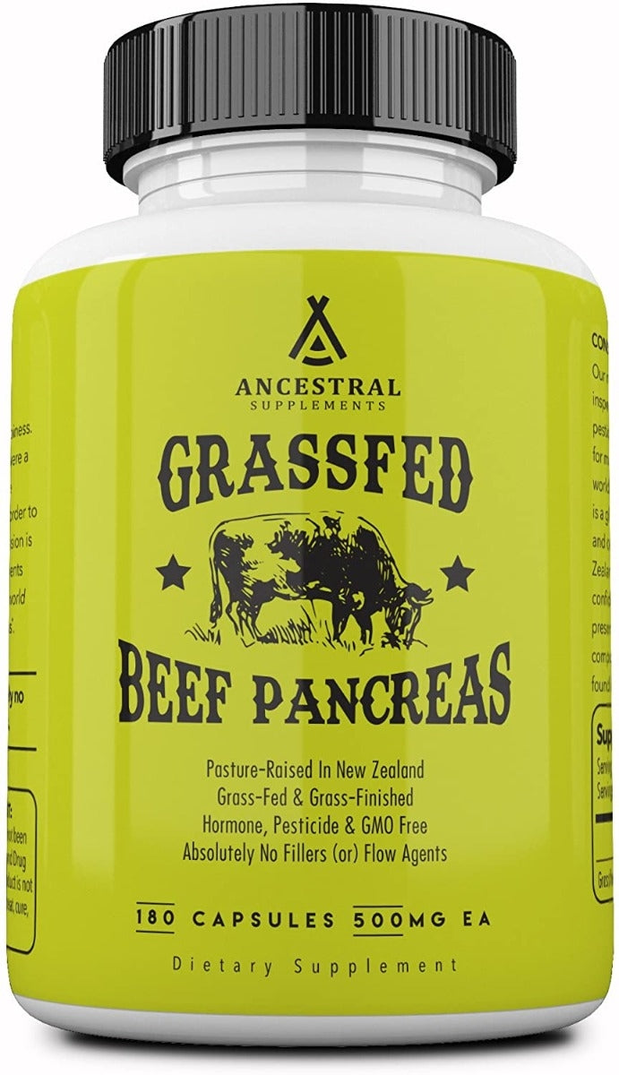 Grassfed Beef Pancreas - 180 capsules