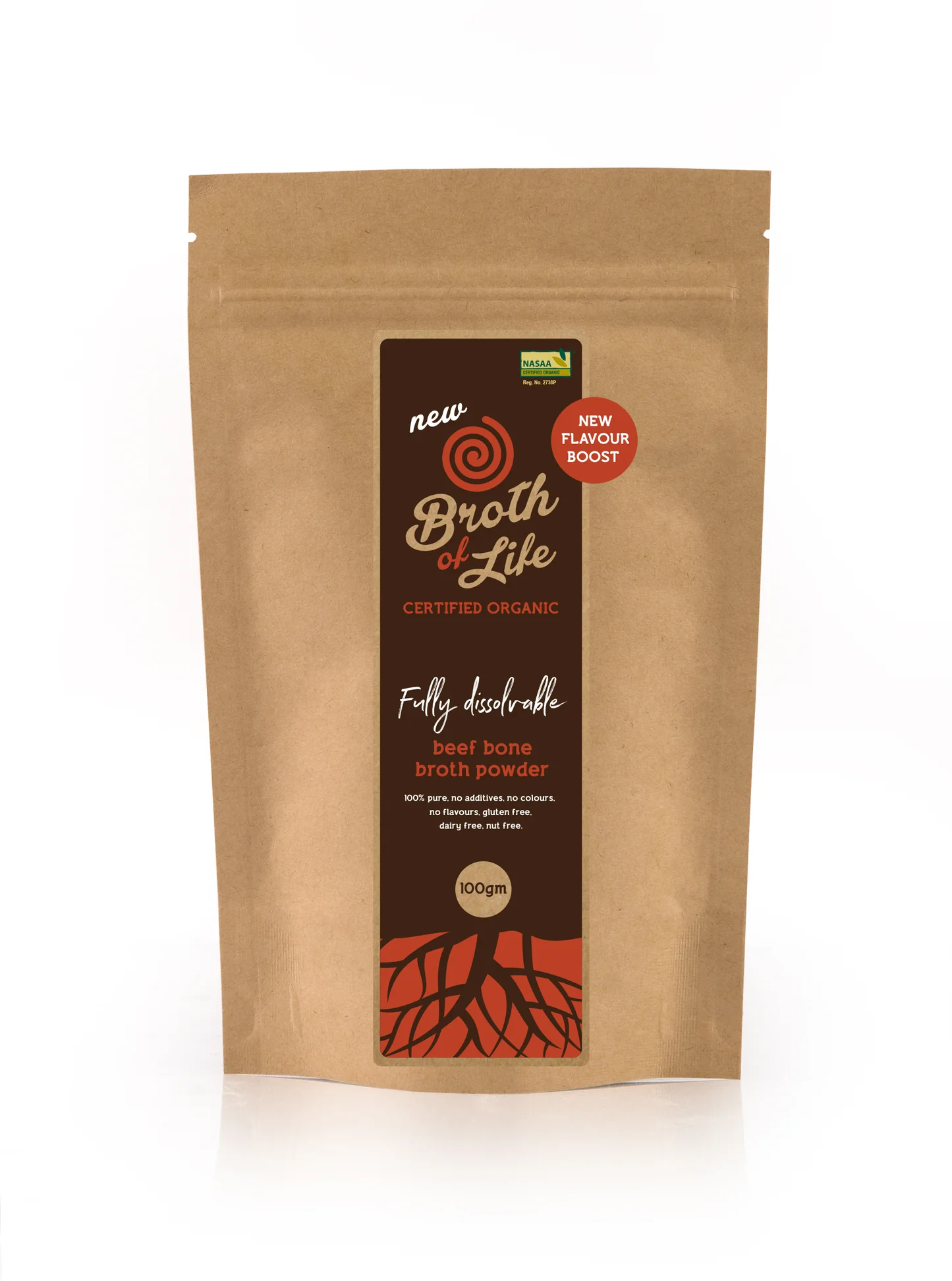 Bone Broth - Organic Grass Fed Beef - 100 grams