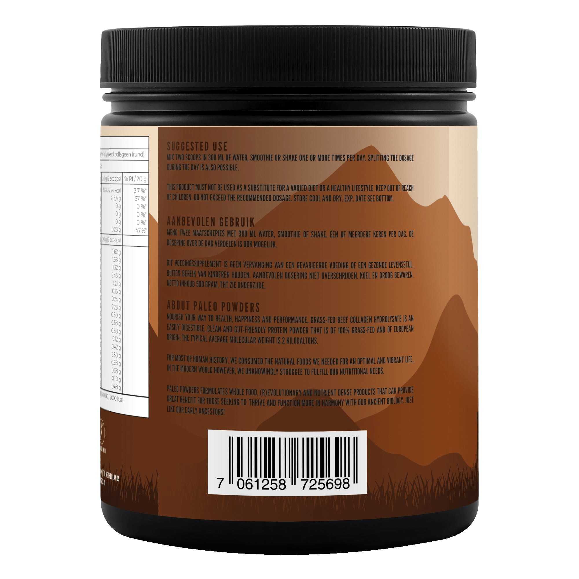 Collageen Hydrolysaat - Grasgevoerde Runderen - 500 gram - Newtraceuticals