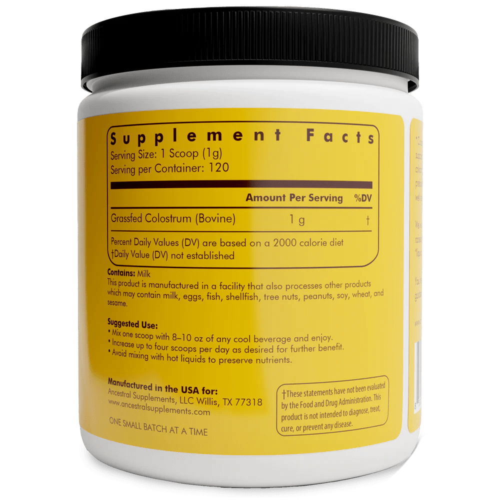Grasgevoerde Colostrum Poeder - 119 gram - Newtraceuticals