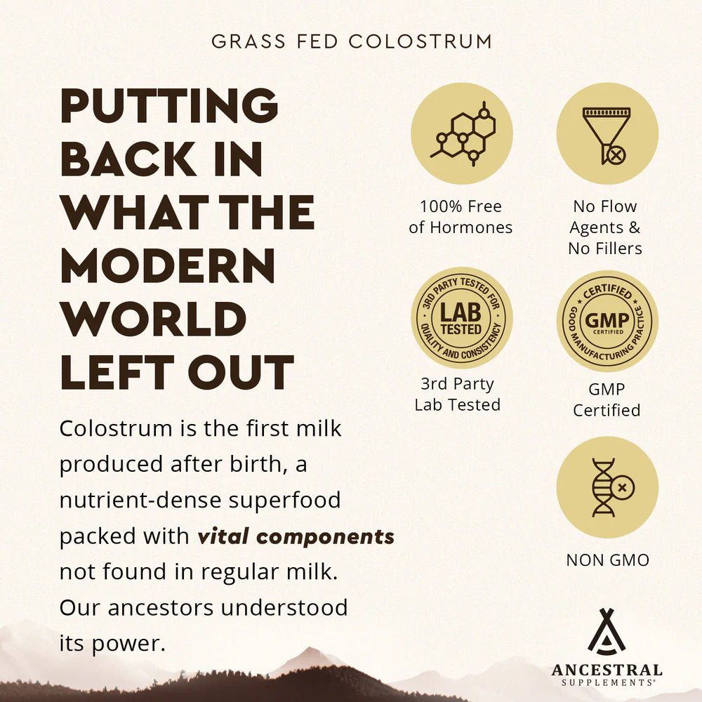 Grasgevoerde Colostrum Poeder - 119 gram - Newtraceuticals
