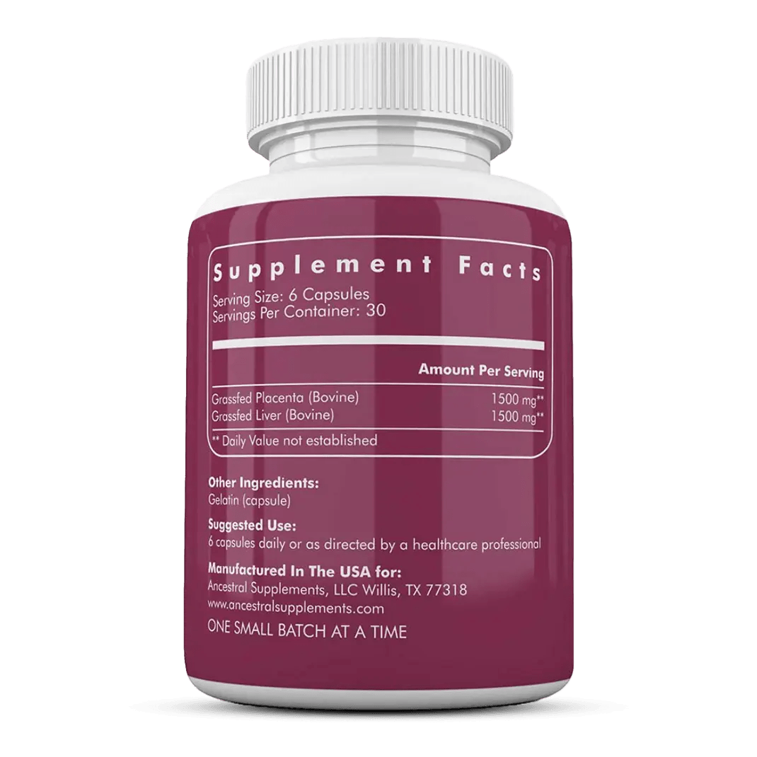 Grasgevoerde Placenta - 180 capsules - Newtraceuticals