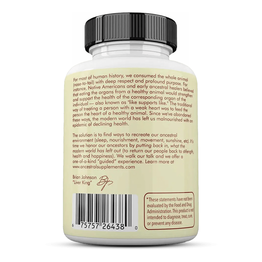 Grasgevoerde Runderbijnieren - 180 capsules - Newtraceuticals