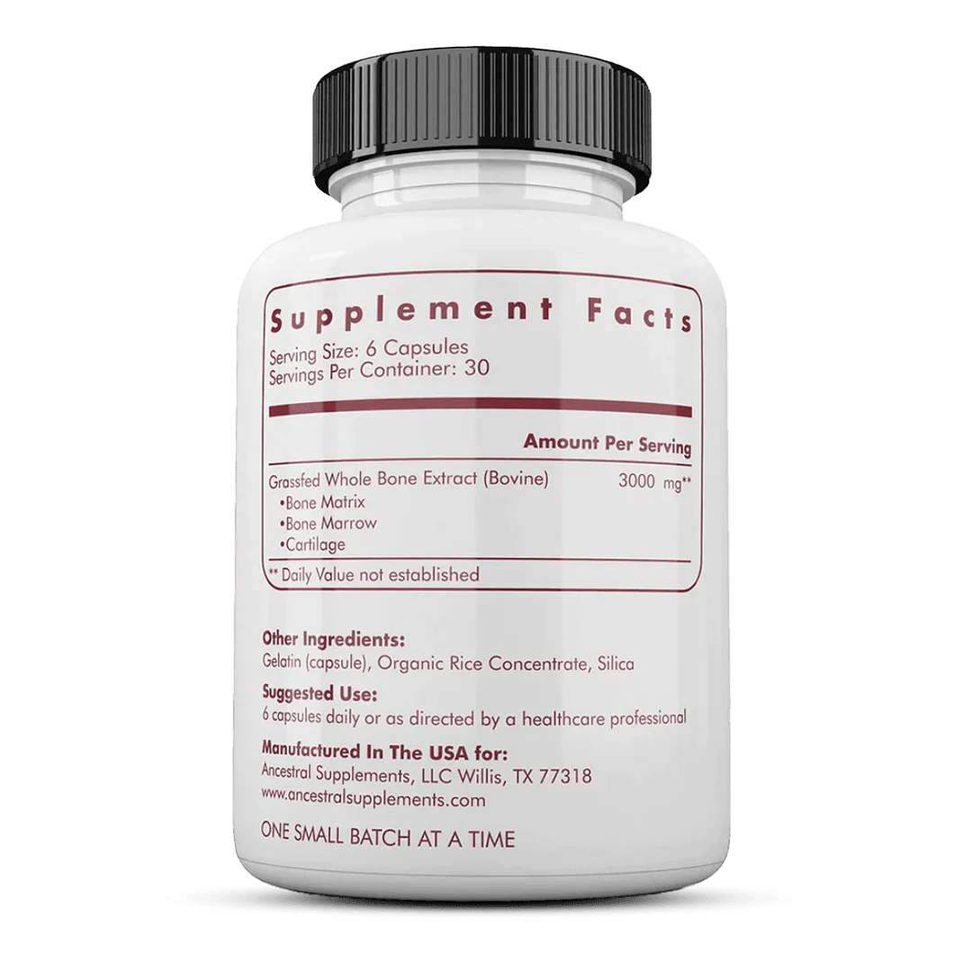 Grasgevoerde Runderbot & Beenmerg - 180 capsules - Newtraceuticals