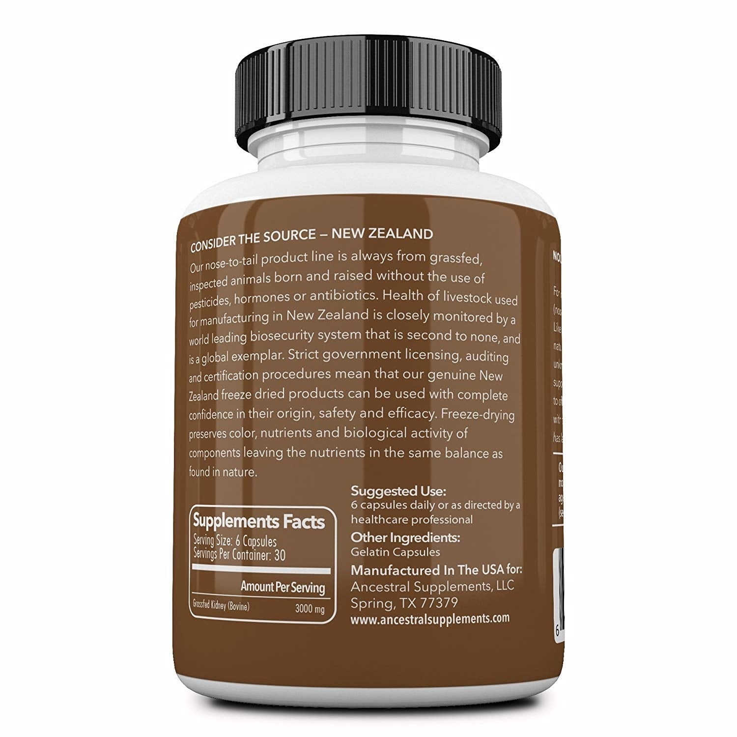 Grasgevoerde Rundernieren - 180 capsules - Newtraceuticals