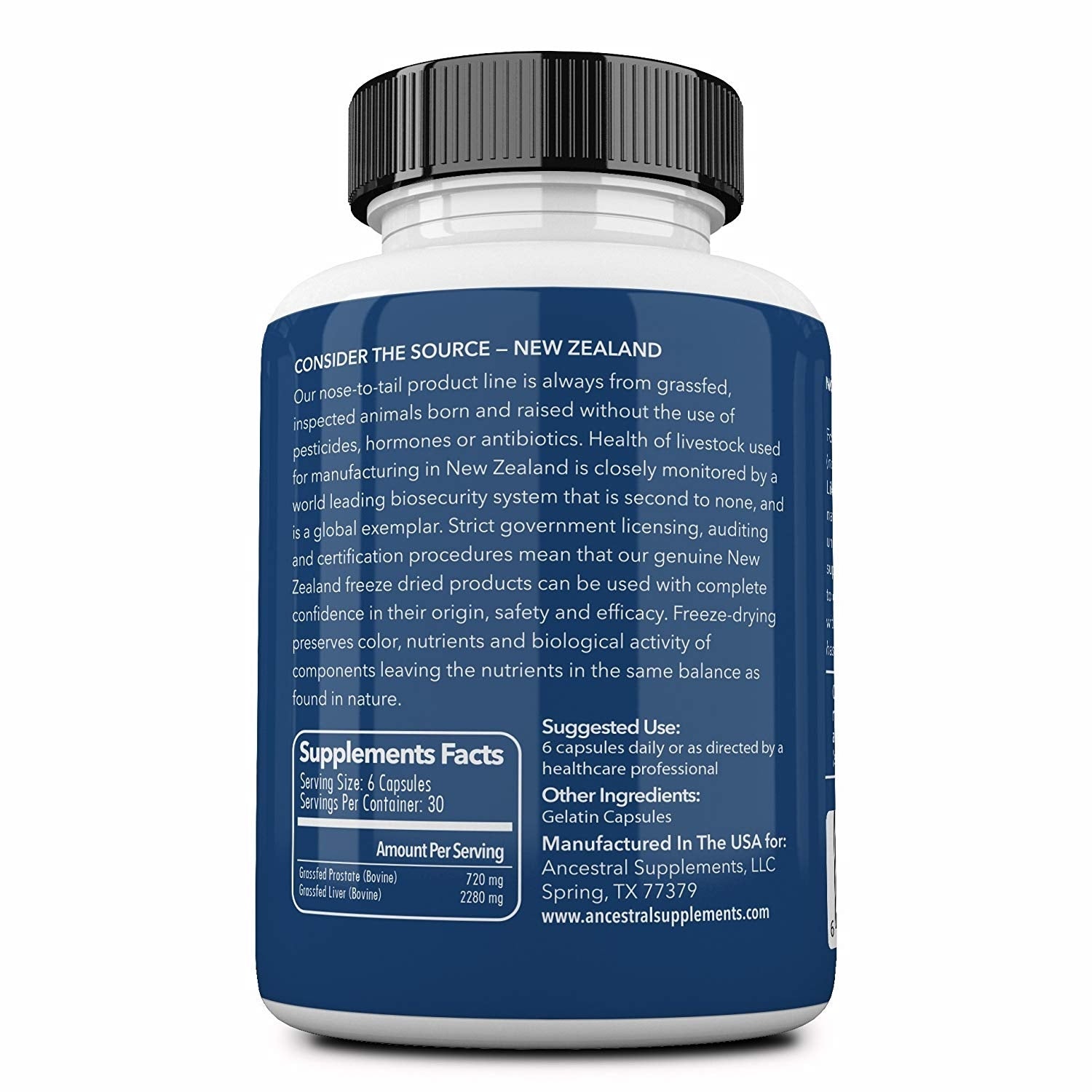 Grasgevoerde Runderprostaat - 180 capsules - Newtraceuticals