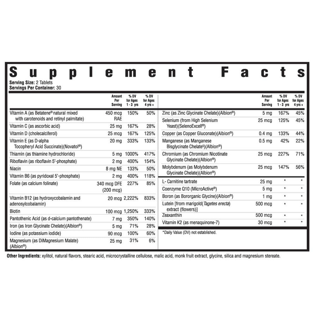 Kids Multivitamine - 60 kauwtabletten - Newtraceuticals