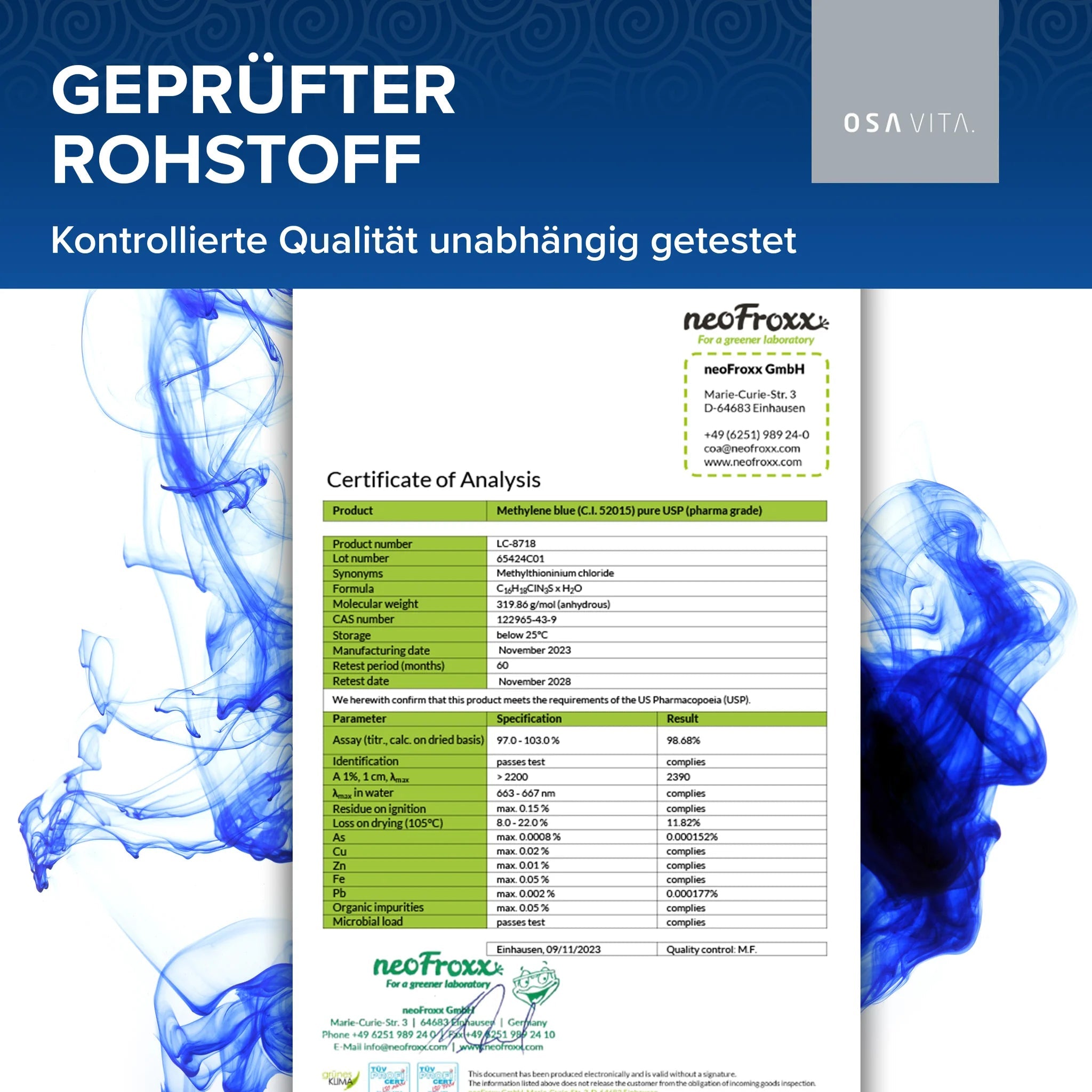 Methyleenblauw Oplossing 1% - Newtraceuticals