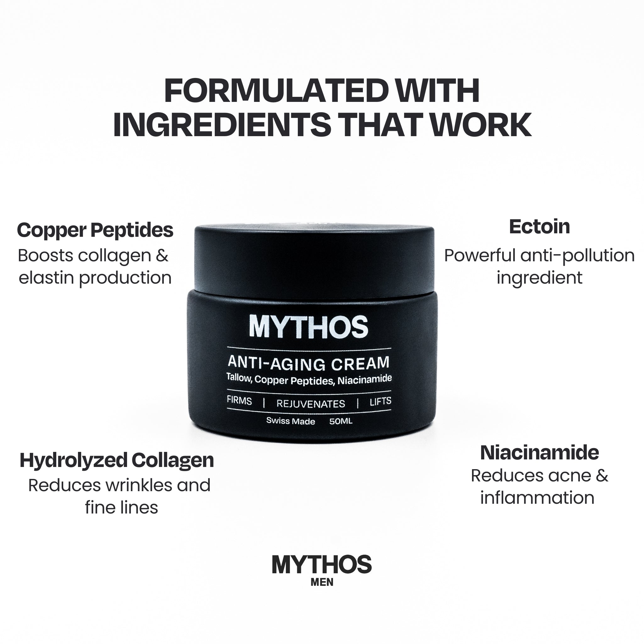 Mythos Men's Anti Aging Cream - Newtraceuticals