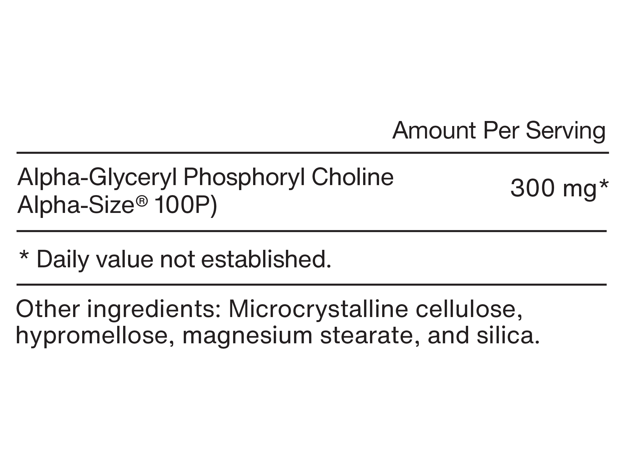 Alpha GPC - 60 capsules