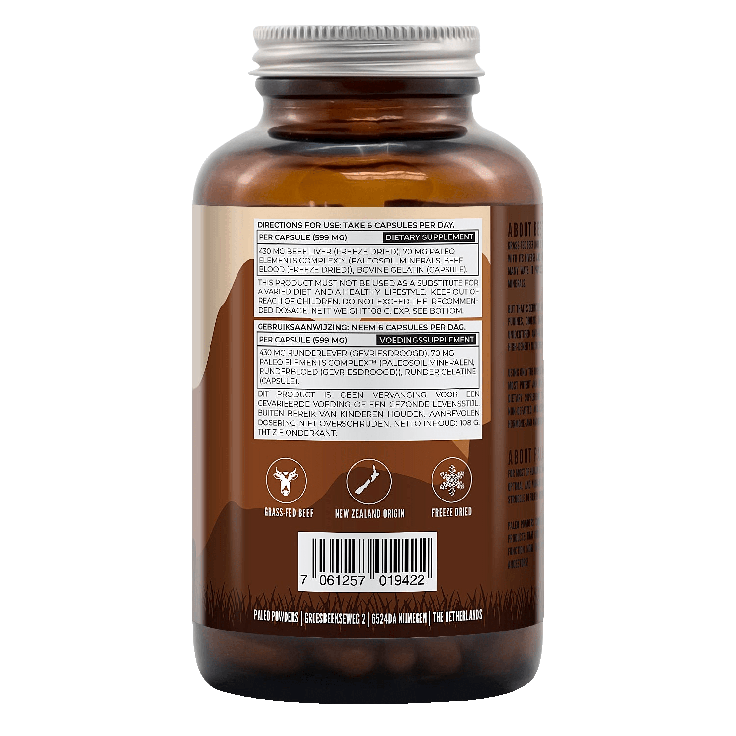 Runderlever - 180 capsules - Newtraceuticals