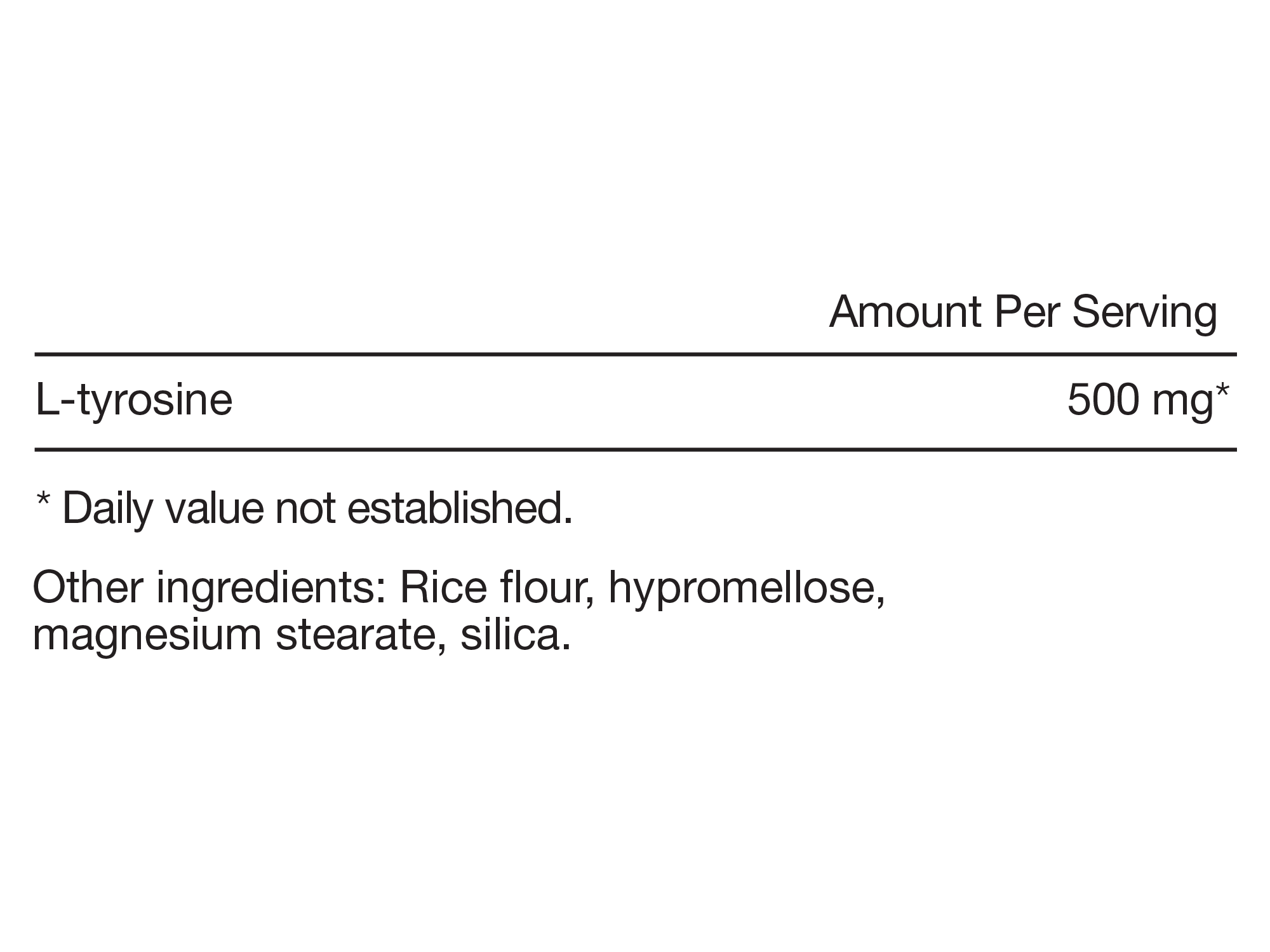 Tyrosine - 60 capsules - Newtraceuticals