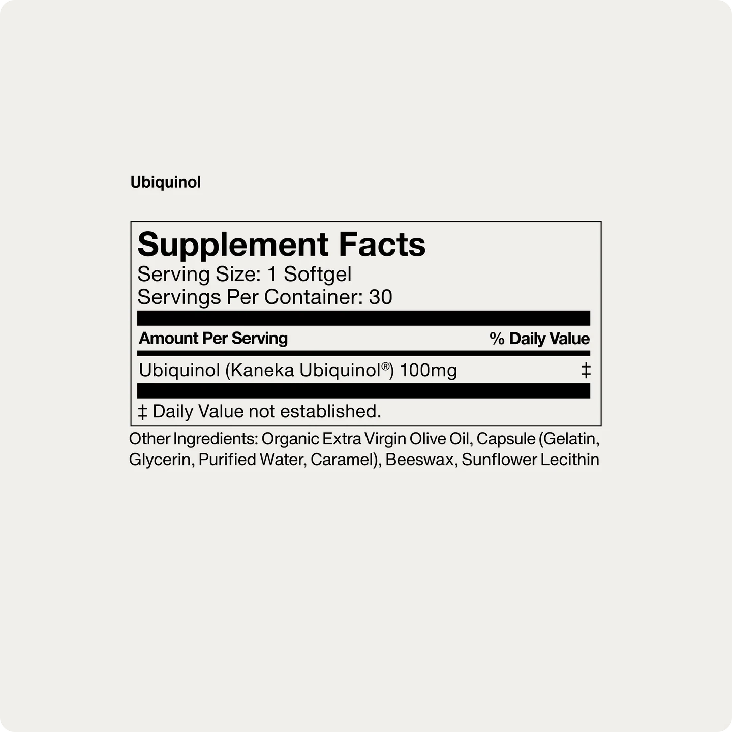Ubiquinol - Momentous - 30 softgels - Newtraceuticals